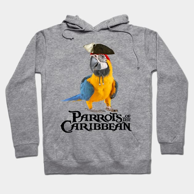 Parrots Of The Caribbean Pirates Halloween Costume Hoodie by peter2art